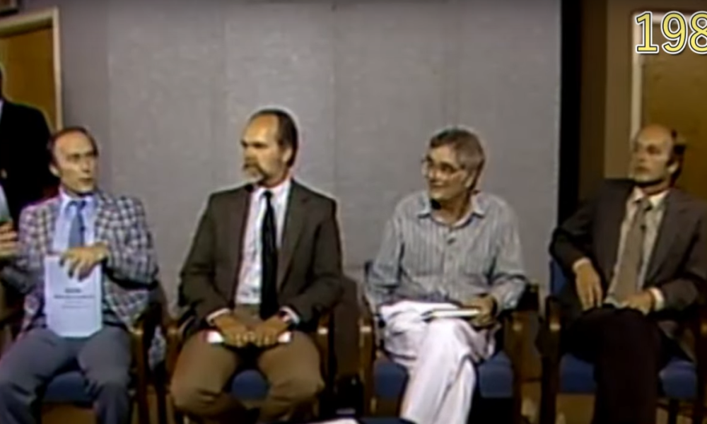 Briefing del Centro stampa estera '87 - Dr. Bruce Maccabee, Lawrence Koss, Jamie Shandera e Budd Hopkins