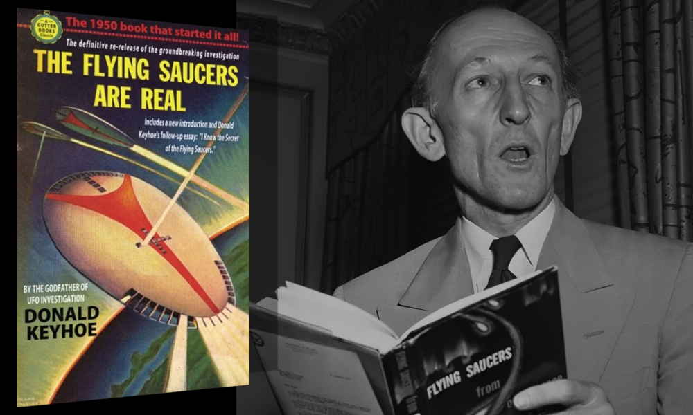 I dischi volanti sono reali di Donald E. Keyhoe, Fawcett Publications, 1950 (dominio pubblico)
